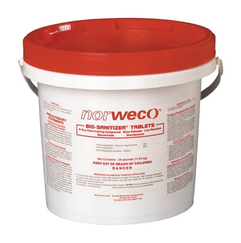 Norweco Tablet Calcium Hypochlorite 25 lb