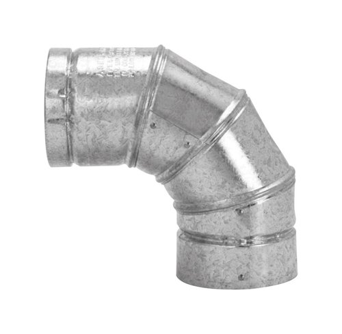 Selkirk 3 in. D X 3 in. D Adjustable 90 deg Aluminum Stove Pipe Elbow