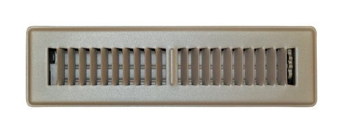 Tru Aire 2 in. H X 12 in. W 2-Way Powder Coat Brown Steel Floor Register