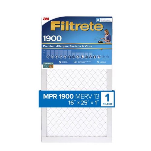 Filtrete 16 in. W X 25 in. H X 1 in. D Polypropylene 1900 MPR Pleated Allergen Air Filter 1 pk