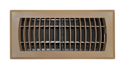 Tru Aire 4 in. H X 10 in. W 1-Way Powder Coat Brown ABS Plastic Floor Diffuser
