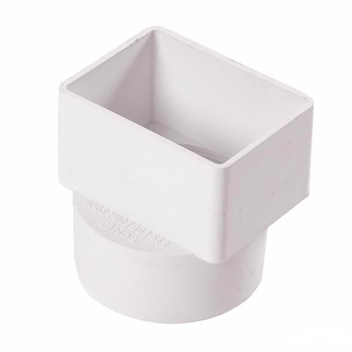NDS Schedule 35 3 in. Hub each Female PVC Flush Downspout Adapter 1 pk