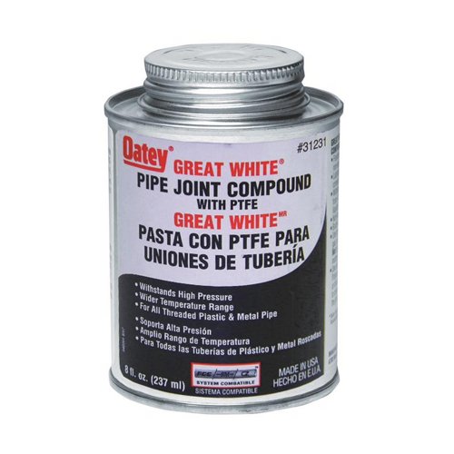 Oatey Great White White Pipe Joint Compound 8 oz – Pipe Sealants & Tapes | City Lumber | Your One Stop Shop Hardware, Building Supplies & Tools in Texas San Angelo, Texas