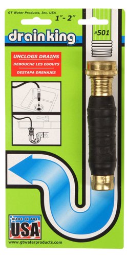 GT Water Products Drain King 0 ft. L Drain Unclogger