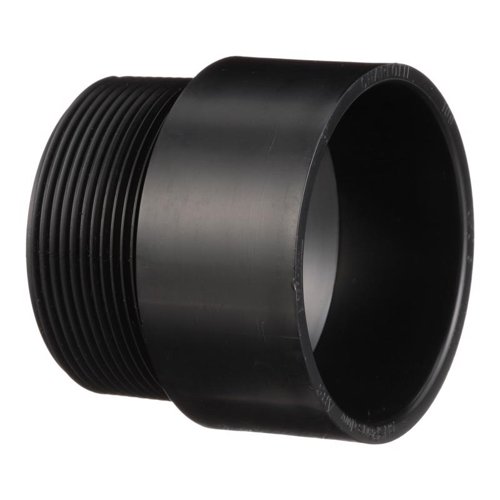 Charlotte Pipe 3 in. MPT X 3 in. D Hub ABS Adapter