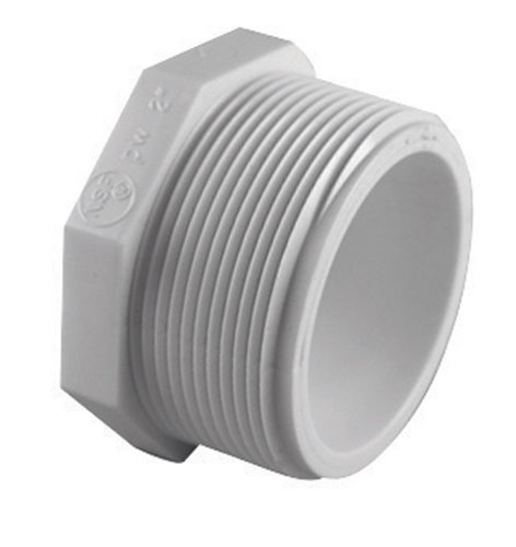 Charlotte Pipe Schedule 40 1/2 in. MPT X 1/2 in. D FPT PVC Plug 1 pk