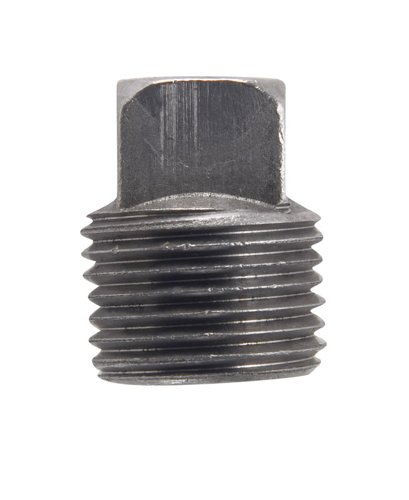 Billco Corporation 1/4 in. MPT Black Steel Square Head Plug