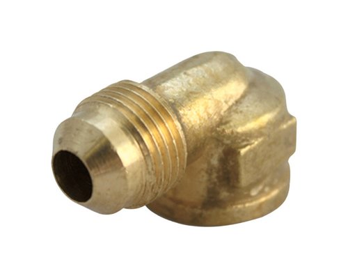 JMF Company 3/8 in. Flare X 1/4 in. D FPT Brass 90 Degree Elbow