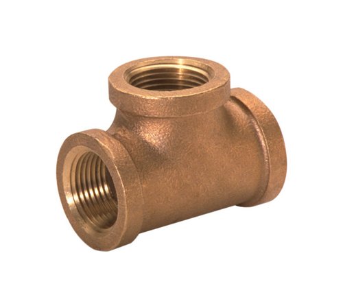 JMF Company 3/8 in. FPT X 3/8 in. D FPT Red Brass Tee