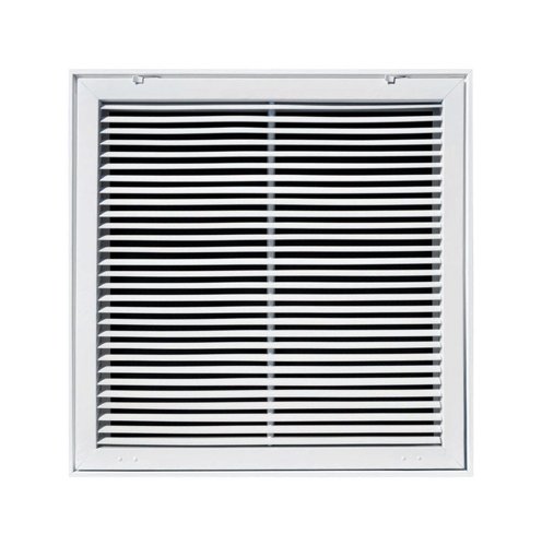 Tru Aire 20 in. H X 20 in. W 1-Way Powder Coat White Steel Return Air Filter Grille