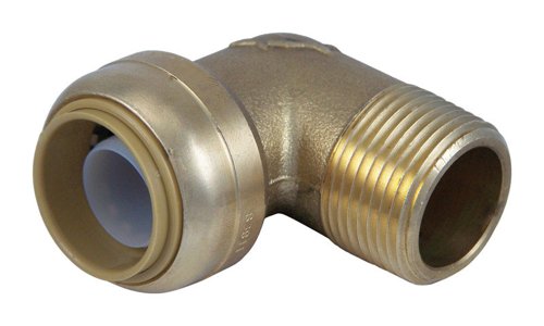 SharkBite Push to Connect 3/4 in. PTC X 3/4 in. D MNPT Brass Elbow
