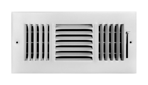 Tru Aire 6 in. H X 12 in. W 3-Way Powder Coat White Steel Wall/Ceiling Register