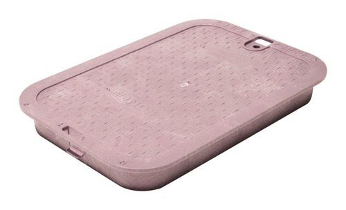 NDS 10.1 in. W X 15.4 in. H Rectangular Valve Box Cover Purple