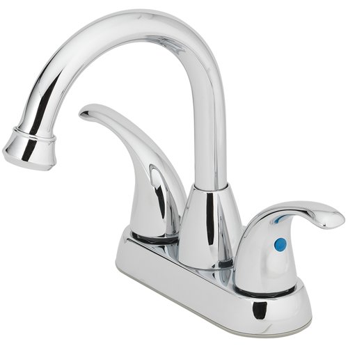 OakBrook Chrome Coastal Two-Handle Bathroom Sink Faucet 4 in.