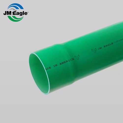 JM Eagle PVC Sewer Main 6 in. D X 10 ft. L Bell 0 psi