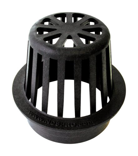 NDS 4 in. Black Round Polyolefin Atrium Grate