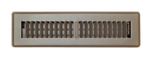 Tru Aire 2 in. H X 14 in. W 2-Way Powder Coat Brown Steel Floor Register