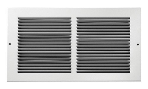 Tru Aire 6 in. H X 12 in. W 1-Way Powder Coat White Steel Air Return Grille