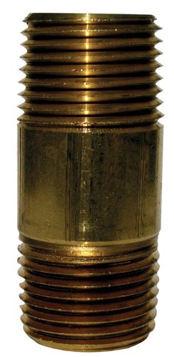 Anderson Metals 3/8 in. MPT in. X 3/8 in. D MPT Brass Nipple 2-1/2 in. L