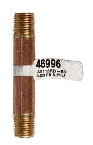Anderson Metals 1/4 in. MPT in. X 1/4 in. D MPT Brass Nipple 3 in. L
