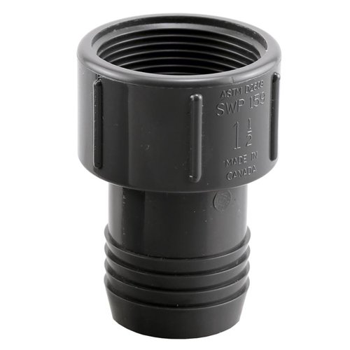 Boshart Industries Schedule 80 1-1/2 in. Insert in. X 1-1/2 in. D FPT Polypropylene Female Adapter 5