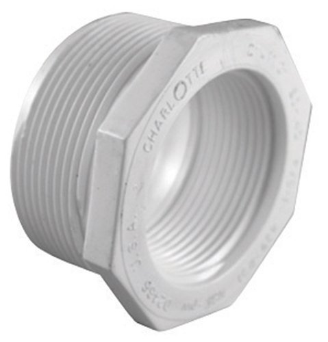 Charlotte Pipe Schedule 40 3/4 in. MPT X 1/2 in. D FPT PVC Reducing Bushing 1 pk