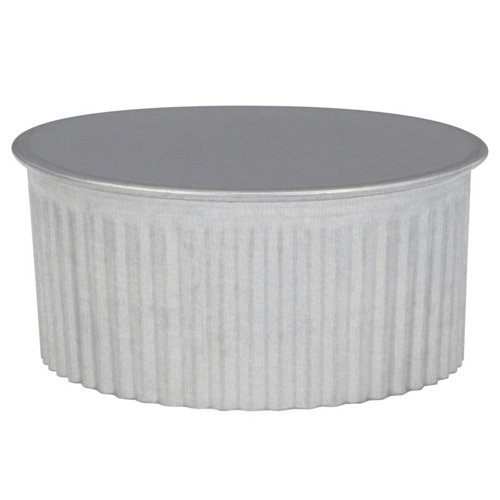 Imperial 4 in. D Galvanized Steel Crimped Pipe End Cap
