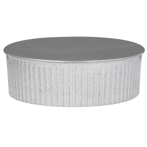 Imperial 6 in. D Galvanized Steel Crimped Pipe End Cap