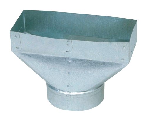 Imperial 12 in. H X 6 in. W Silver Galvanized Steel Register Boot