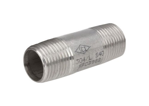Smith-Cooper 1 in. MPT Stainless Steel 2 in. L Nipple
