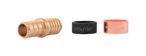 SharkBite 1/2 in. PEX Barb Grade X 1/2 in. D Polybutylene Barb Grade Brass Coupling