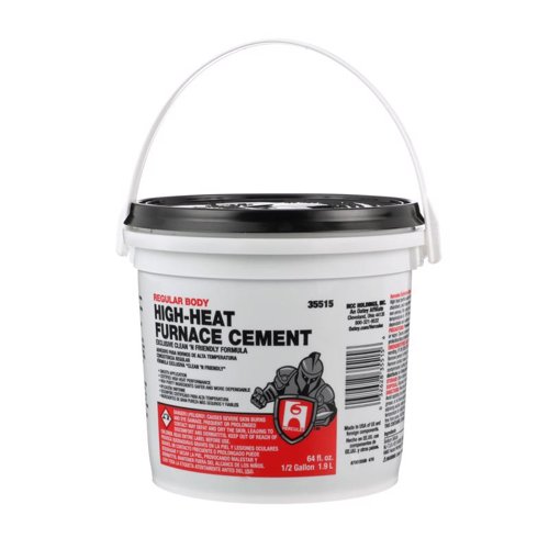 Hercules Oatey White High Heat Furnace Cement For Furnace 1/2 gal