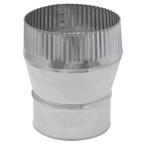 Imperial 4 in. D X 5 in. D Galvanized Steel Stove Pipe Increaser