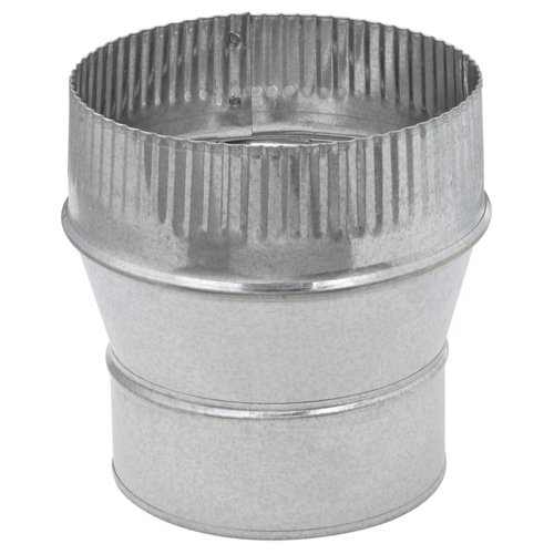 Imperial 5 in. D X 6 in. D Galvanized Steel Furnace Pipe Increaser