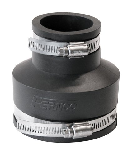 Fernco Schedule 40 3 in. Hub X 1-1/2 in. D Hub PVC Flexible Coupling 1 pk