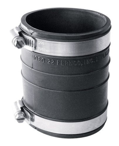 Fernco Schedule 40 2 in. Socket X 2 in. D Socket PVC Flexible Coupling 1 pk
