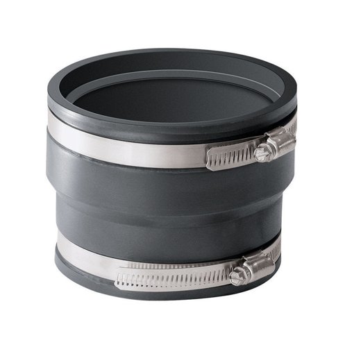 Fernco Schedule 40 4 in. Hub X 4 in. D Hub PVC Flexible Coupling 1 pk