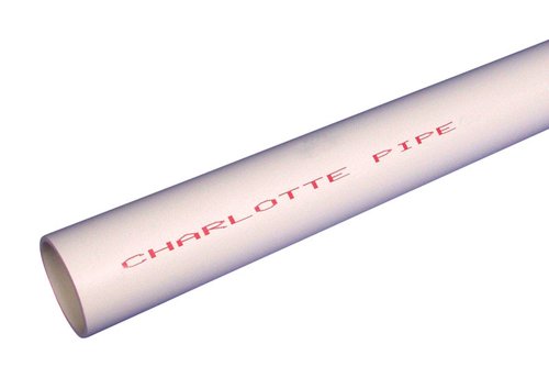 Charlotte Pipe Schedule 40 PVC Pipe 1 in. D X 5 ft. L Plain End 450 psi