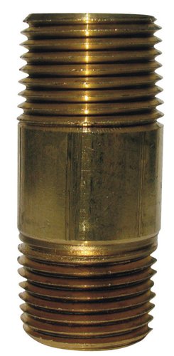 Anderson Metals 1/8 in. MPT in. X 1/8 in. D MPT Brass Nipple 2 in. L
