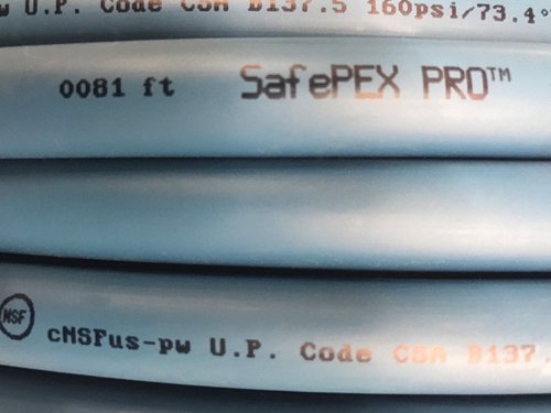 Safe PEX Pro 1 in. D X 5 ft. L PEX Tubing 100 psi