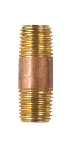 Anderson Metals 1/4 in. MPT in. X 1/4 in. D MPT Brass Nipple 1-1/2 in. L