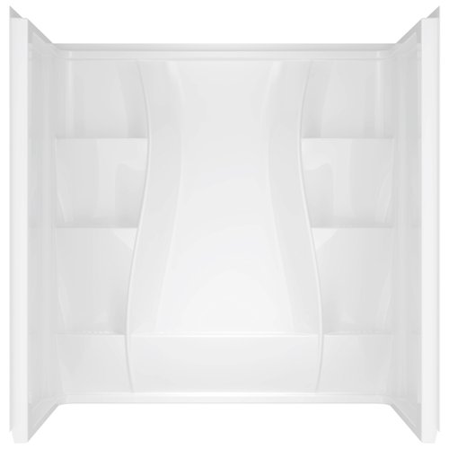 Delta Classic 400 59-7/8 in. H X 59-7/8 in. W X 29-7/8 in. L White Bathtub Surround