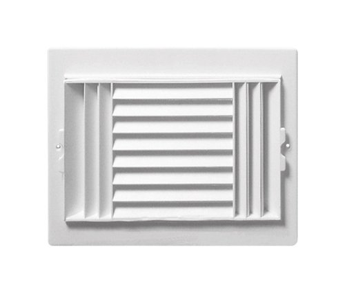Deflect-O Jordan 10 in. H X 8 in. W 3-Way White Plastic Ceiling Register