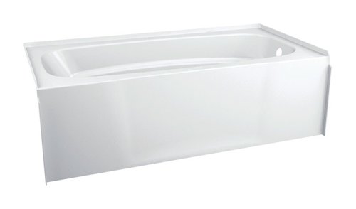 Delta Hycroft 18 in. H X 30 in. W X 60 in. L White Bathtub