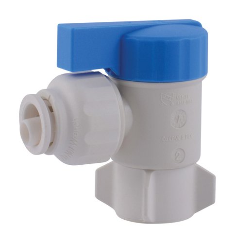 SharkBite Quick Connect 1/2 in. FPT X 1/2 in. FPT Plastic Angle Stop Valve