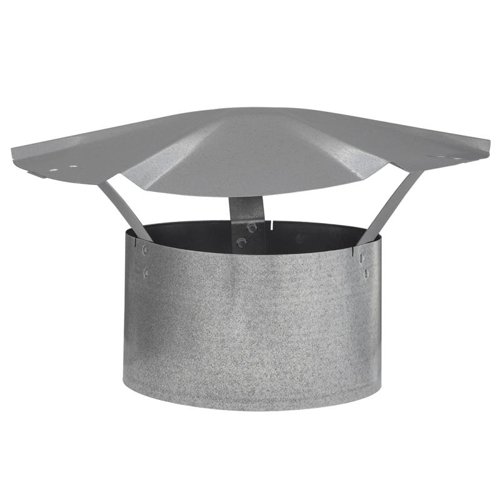 Imperial 6 in. D Galvanized Steel Rain Cap