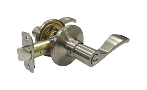 Faultless Naples Lever Satin Nickel Privacy Lever Right or Left Handed
