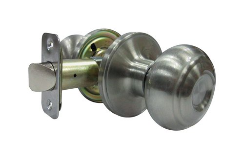 Faultless Fancy Mushroom Satin Nickel Passage Door Knob Right or Left Handed