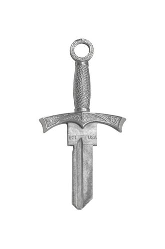 Lucky Line Forged Key Shapes Sword House Key Blank 68 SC1 Single For Schlage Locks