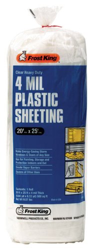 Frost King Plastic Sheeting 4 mil X 20 ft. W X 25 ft. L Plastic Clear 1